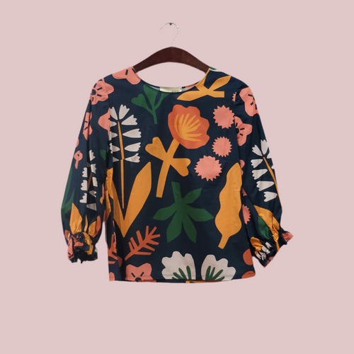 Bloom Blouse // Navy
