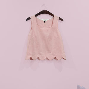 Scallop Top // Pink