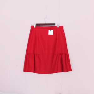 Kindred Linen Skirt // Ruby