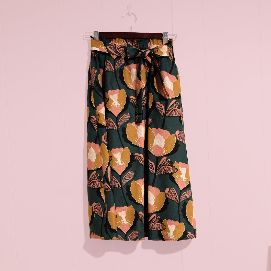 Paperie Skirt // Green Floral